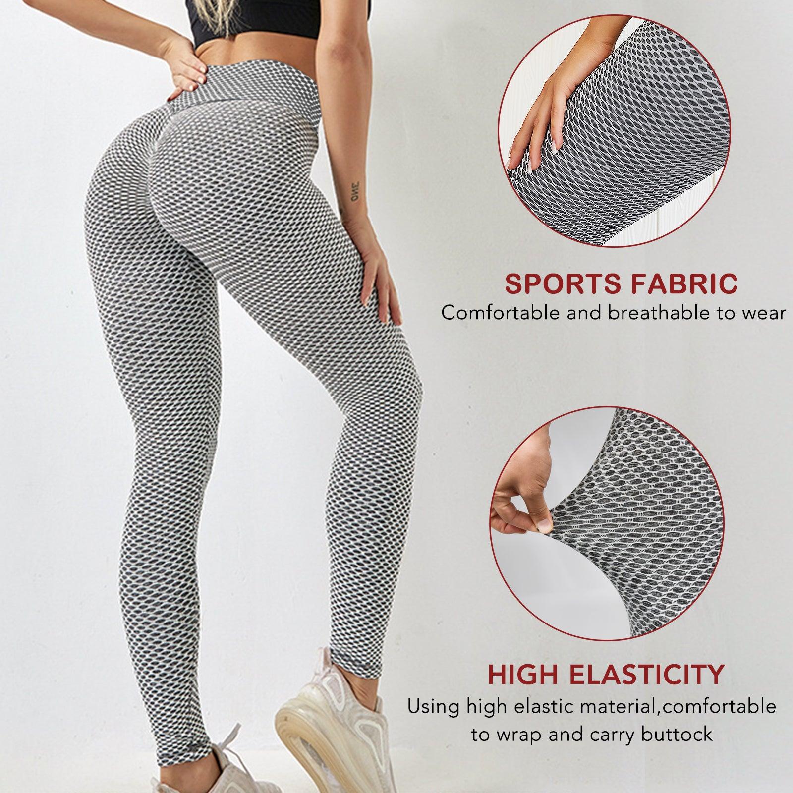 TIK Tok Leggings Women Butt Lifting Workout Tights Plus Size Sports High Waist Yoga Pants - - LEGGINGS