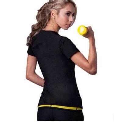 Women's Neoprene Weight Loss T-shirt - - leggins