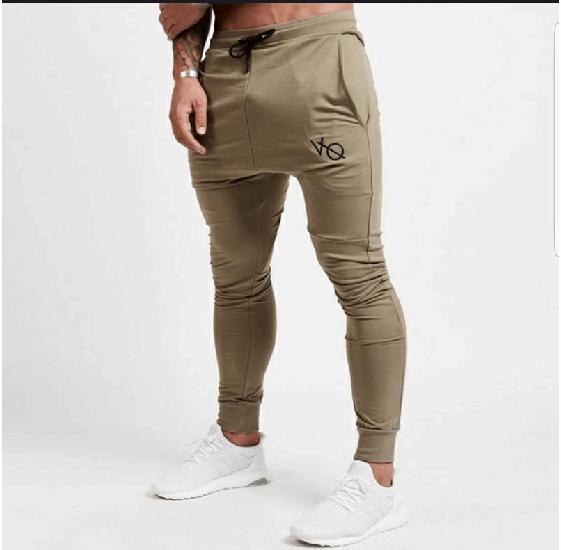 Spring and autumn men's fashion casual slim sports pants men's printed trousers - Fit4Goals.com