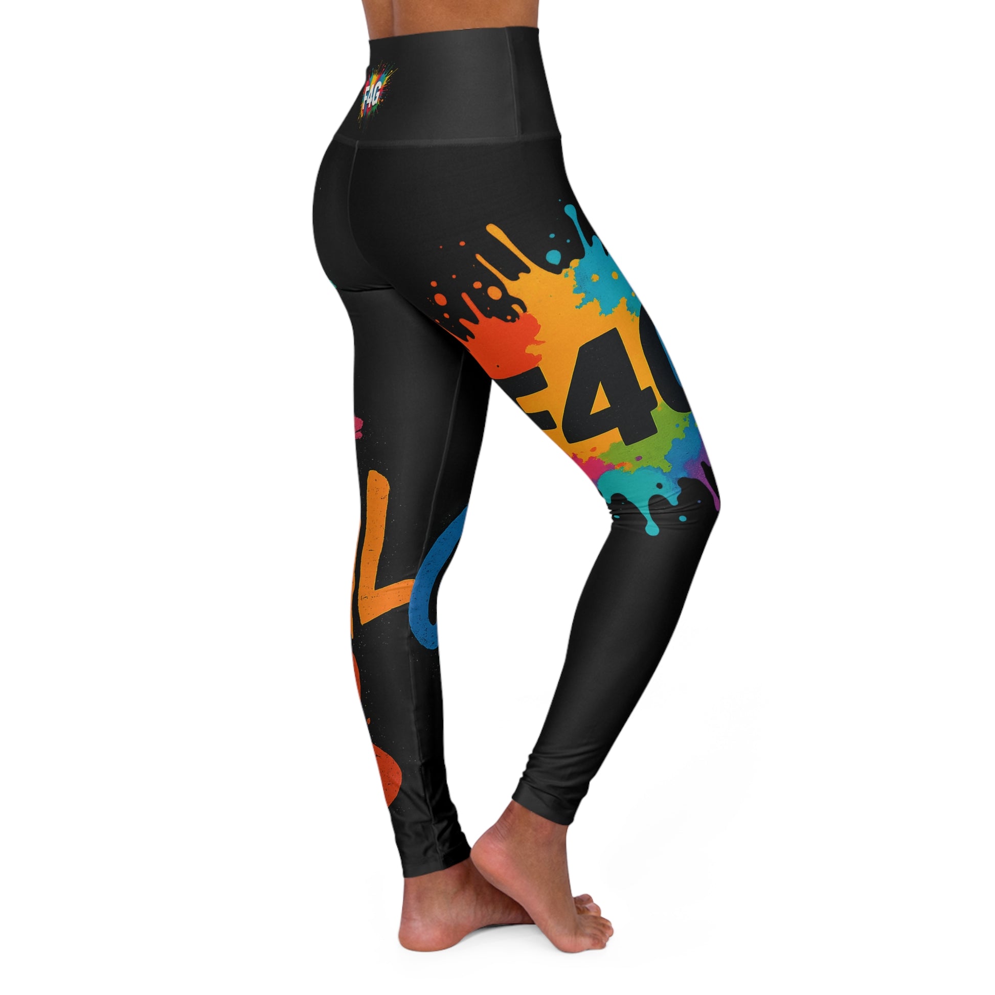 Vibrant High Waisted Yoga Leggings | Motivational Fitness Apparel - - Leggings