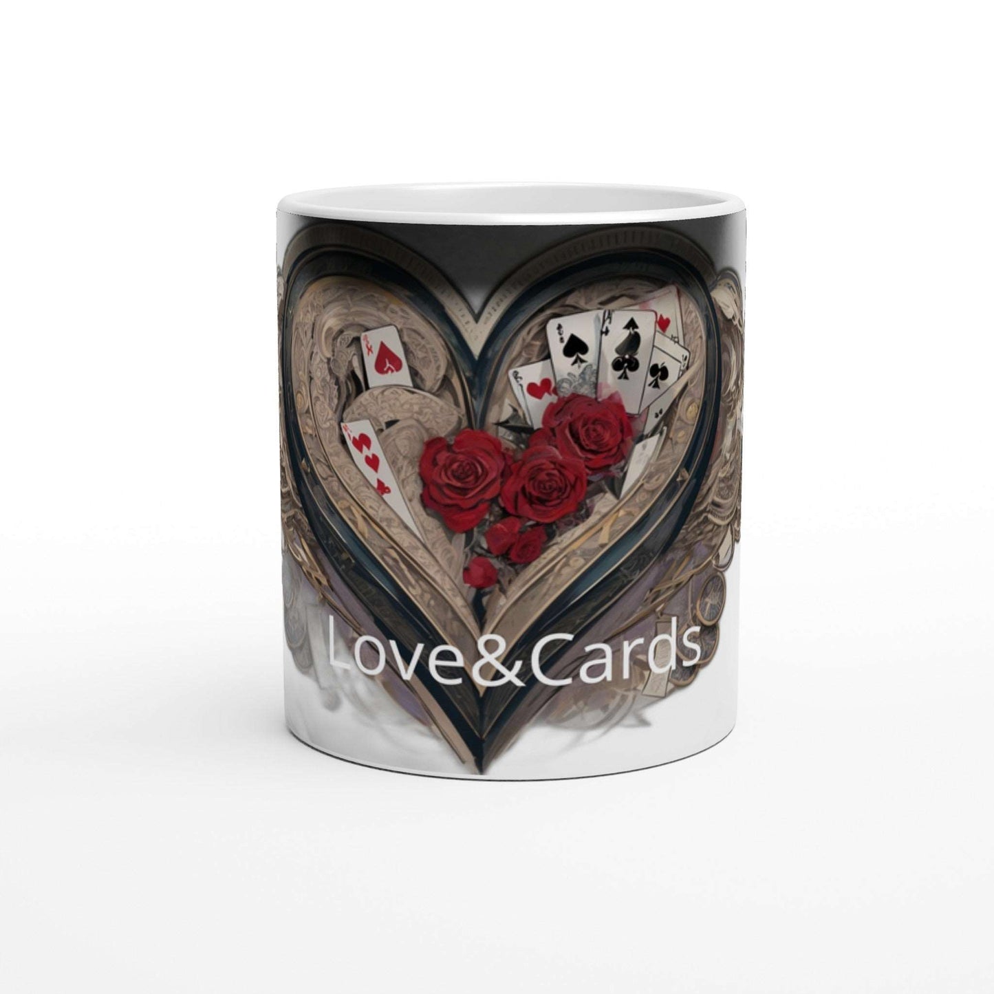 Love & Cards Magic 11oz Ceramic Mug - Fit4Goals.com