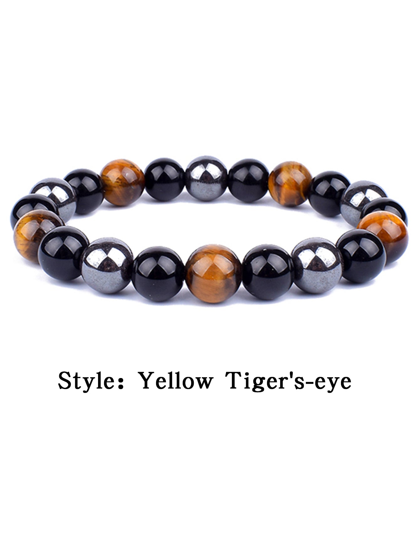 OAIITE Charm Bracelet: Turkish Evil Eye, Tiger Eye & Hematite Healing Jewelry