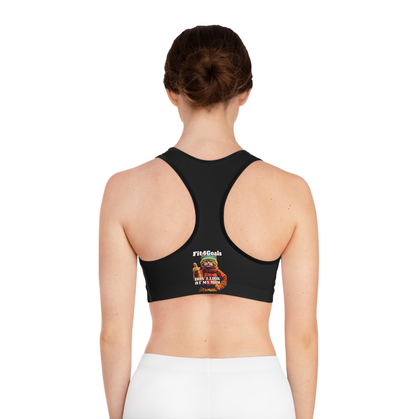 Motivational Cat Sports Bra – Fit4Goals Fitness Wear