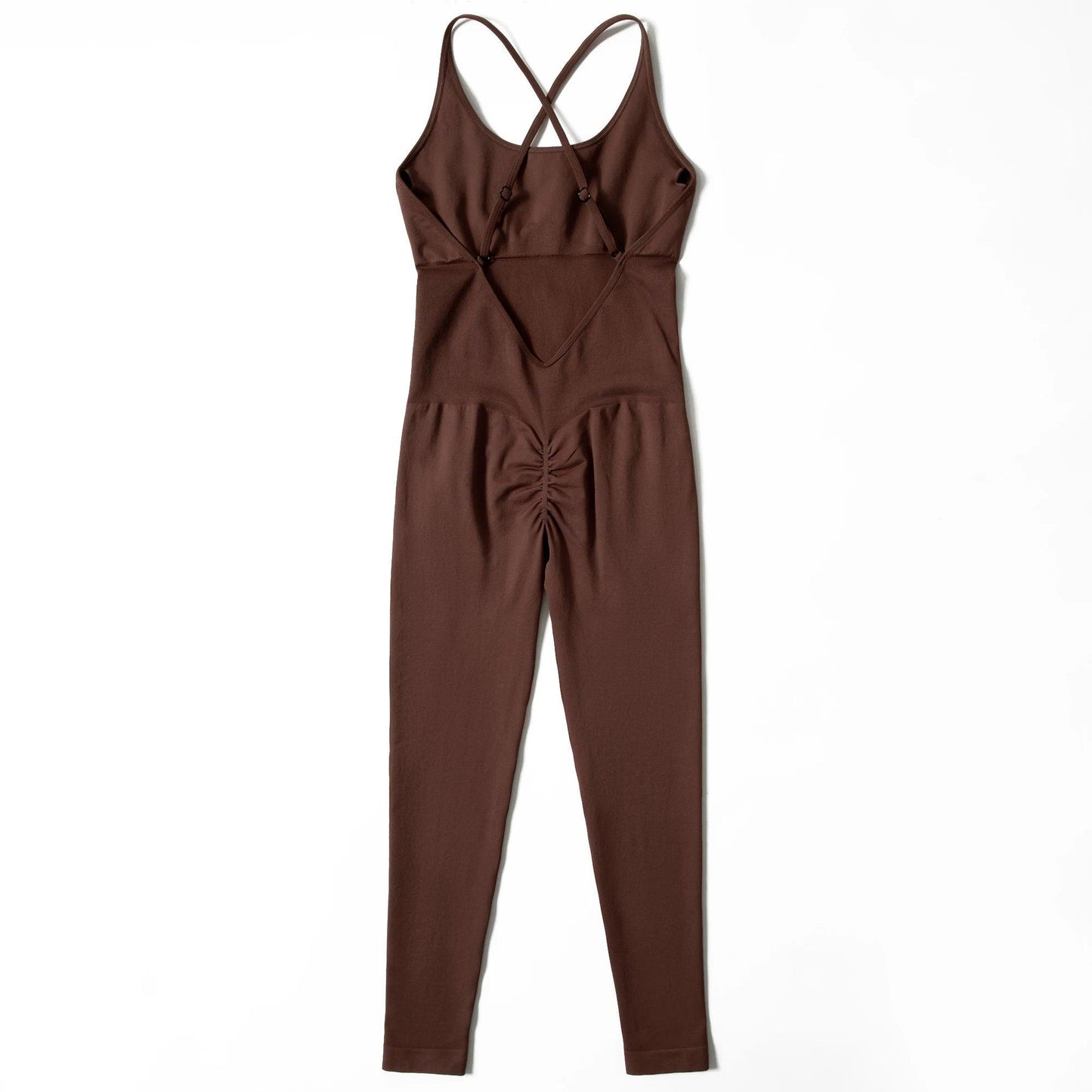 Solid Sleeveless Jumpsuit - Backless Bodycon Romper for Women - - Women's Fashion - Women's Clothing - Bottoms - Leggings