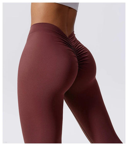 High Waist Push Up Yoga Leggings Women's Fitness & Peach Lift Leggings - - Activewear