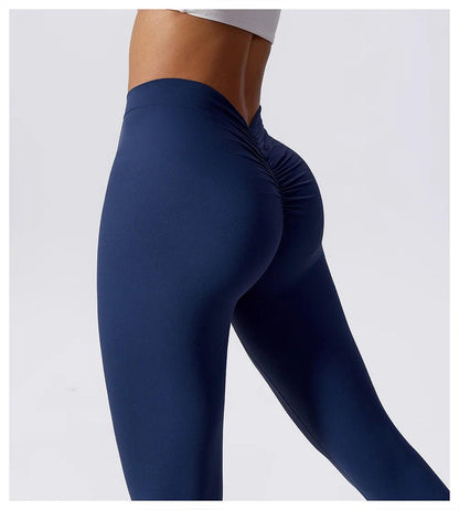 High Waist Push Up Yoga Leggings Women's Fitness & Peach Lift Leggings - - Activewear