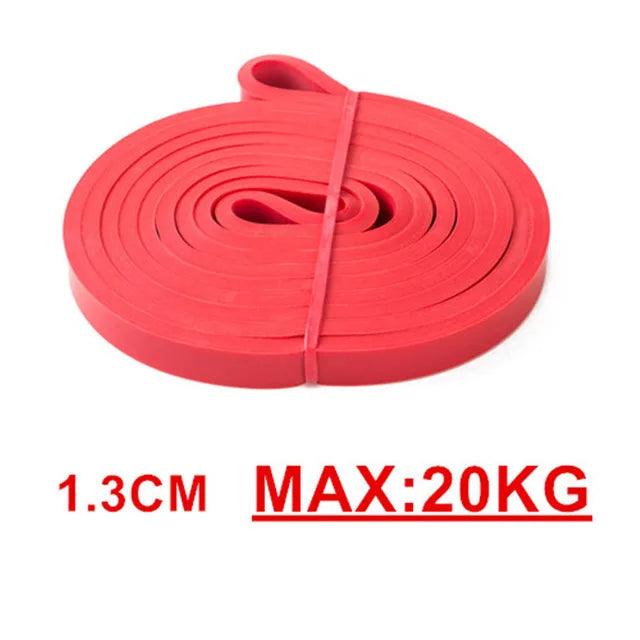 Tough Latex Resistance Band Elastic Exercise Strength Pull-Ups Auxiliary Band Chewing Gum Fitness Equipment Strengthening Train - Red - Band Elastic