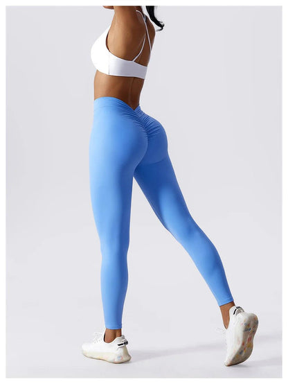 High Waist Push Up Yoga Leggings Women's Fitness & Peach Lift Leggings - - Activewear