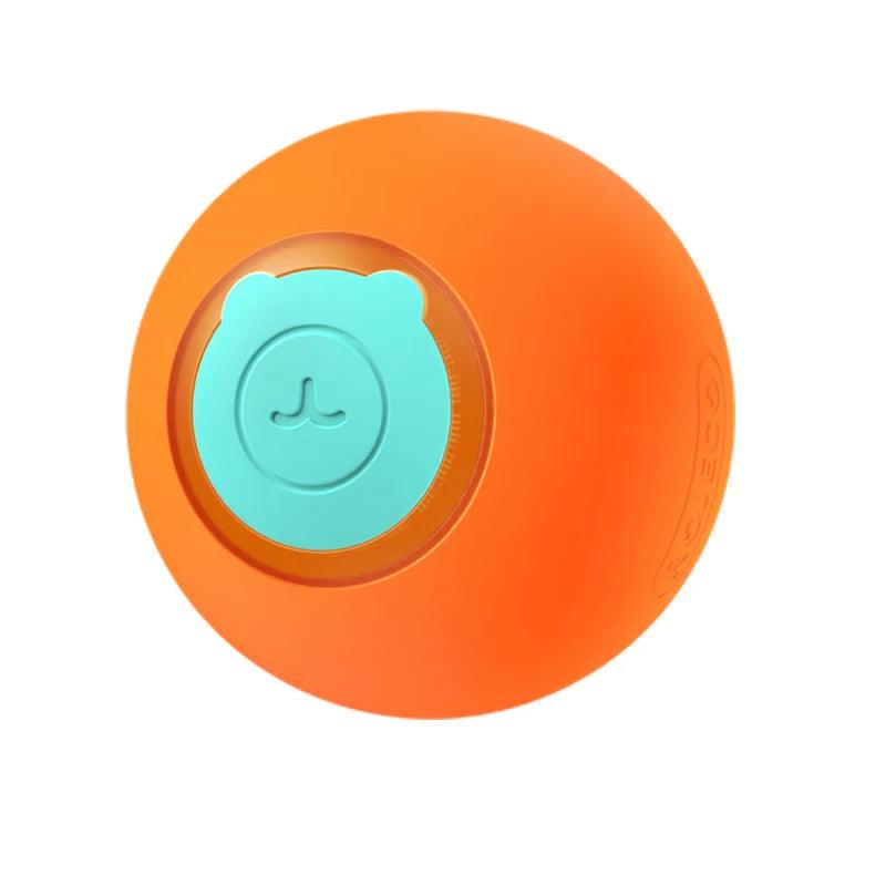 ROJECO Cat Toys Smart Interactive Cat Bouncing Ball Automatic Rolling Ball Training Self-moving Electric Toy Dog Pet Accessories - Orange 1PCS CHINA -