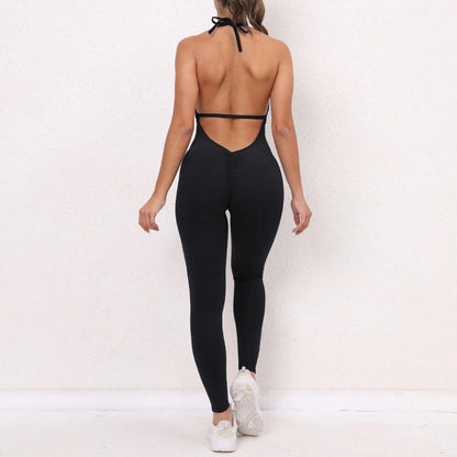 Cloud Rise Sexy Backless Jumpsuit for Women - Gym, Fitness & Yoga - - Activewear Dress