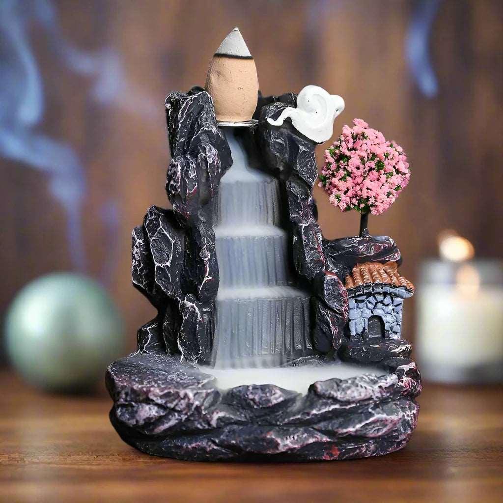 Aromatherapy Waterfall Incense Burner – Elegant Home Decor - - Decorative Aroma Burners