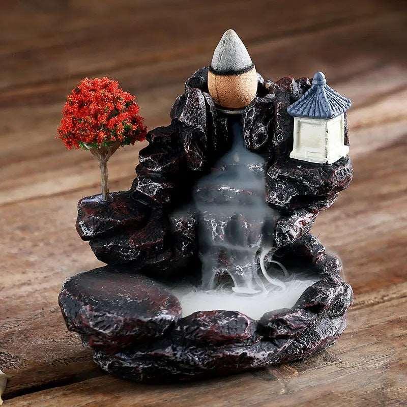 Aromatherapy Waterfall Incense Burner – Elegant Home Decor - - Decorative Aroma Burners