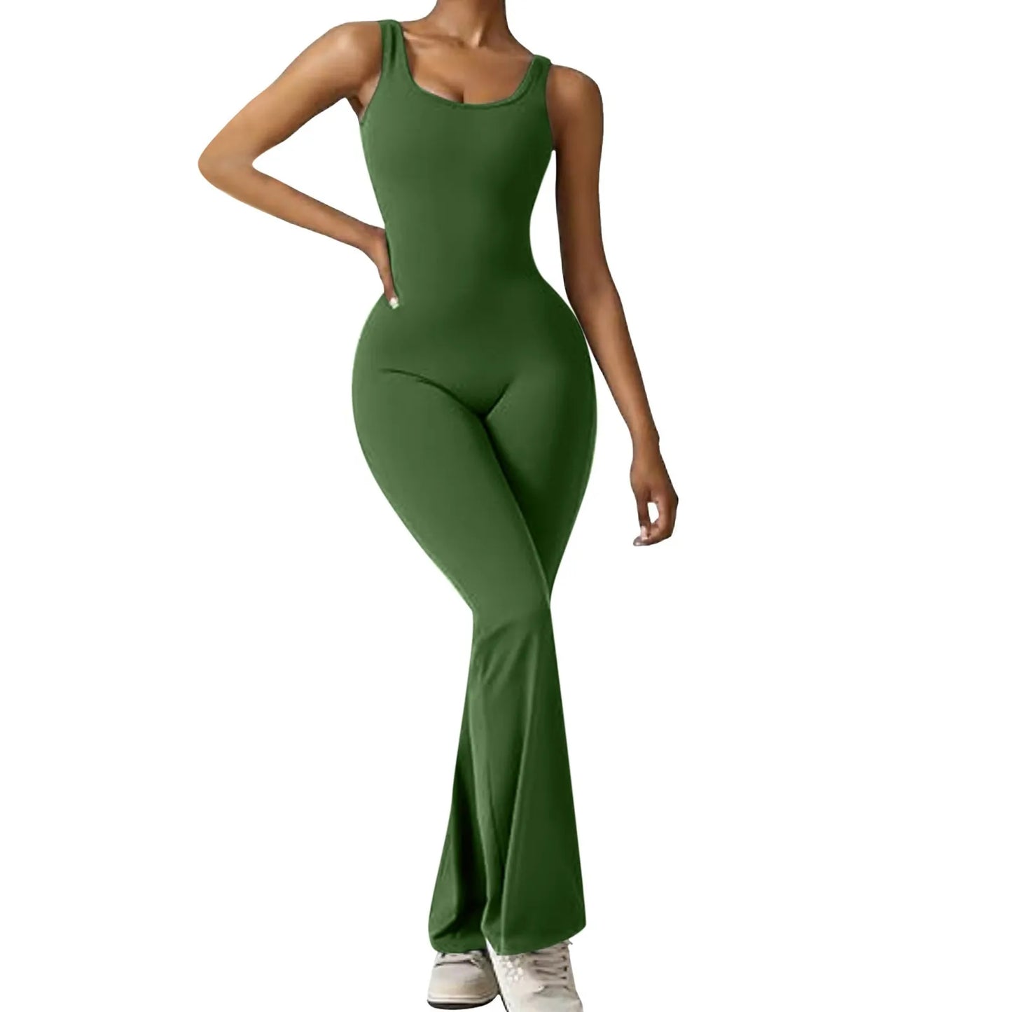 Women's Long Sleeve Halter Bodysuit – Casual, Sexy & Elegant Jumpsuit - - Activewear Dress