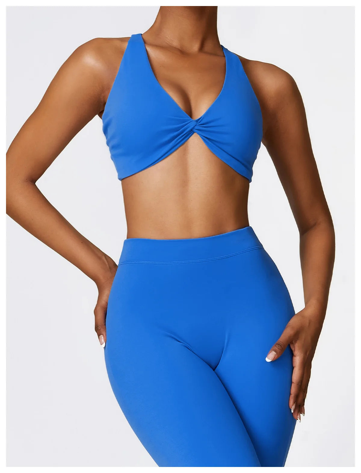 Seamless 2-Piece Yoga Set – High Waist Leggings and Sports Bra for Women