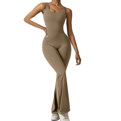 Women's Long Sleeve Halter Bodysuit – Casual, Sexy & Elegant Jumpsuit - - Activewear Dress