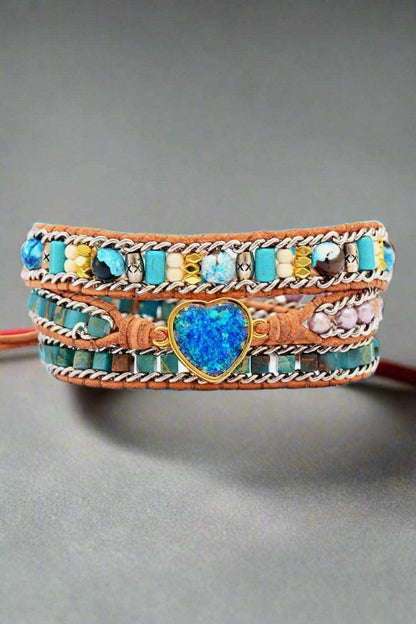 Heart Layered Bracelet - - Accessories & Jewelry