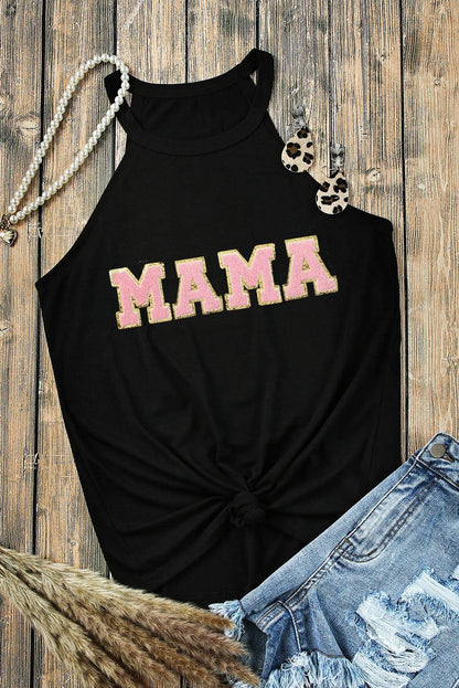 MAMA Round Neck Tank - - Women's T-Shirt