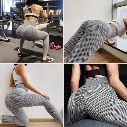 TIK Tok Leggings Women Butt Lifting Workout Tights Plus Size Sports High Waist Yoga Pants - - LEGGINGS