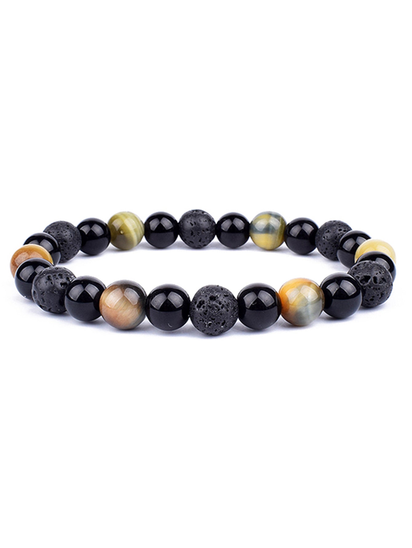 OAIITE Charm Bracelet: Turkish Evil Eye, Tiger Eye & Hematite Healing Jewelry