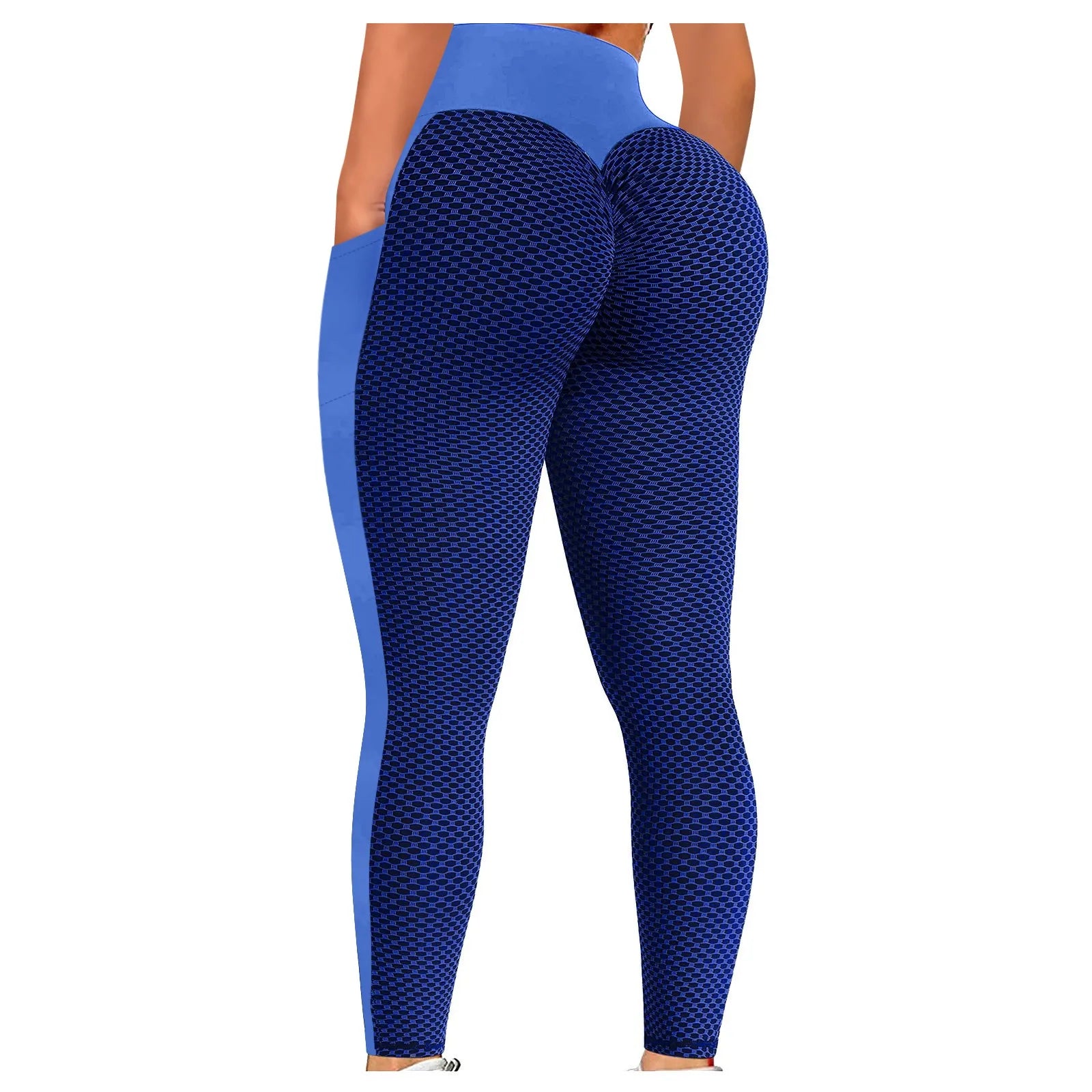 Anti Cellulite Pocket Leggings Women Push Up Honeycomb Butt Lift Booty Tights Sexy Workout Fitness Yoga High Waist Ruched Pants - Fit4Goals.com